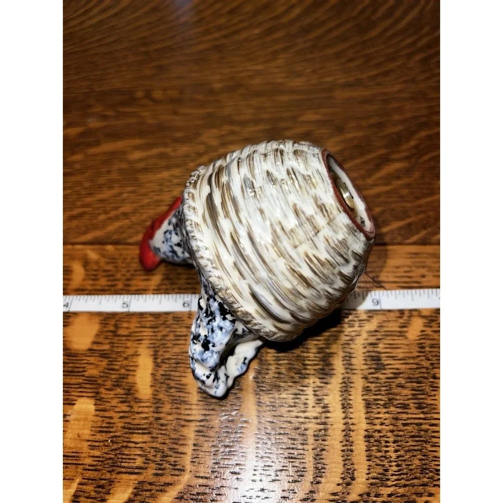 Vintage Rooster Chicken Salt Pepper Shakers Ceramic Basket Cottagecore Country